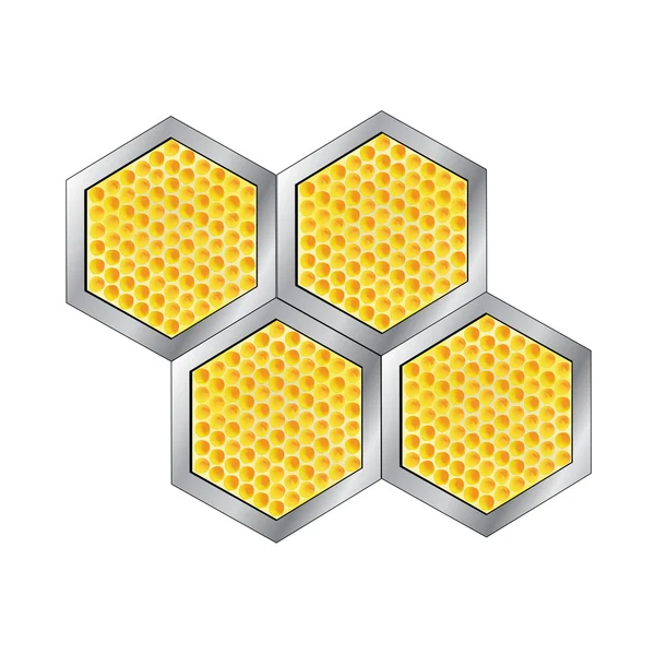 Panal de abeja vectorial — Vector de stock