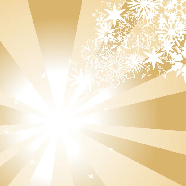 Vektor jul bakgrund med snöflingor — Stock vektor