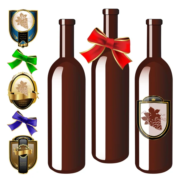 Vektör şarap koleksiyonu — Stok Vektör