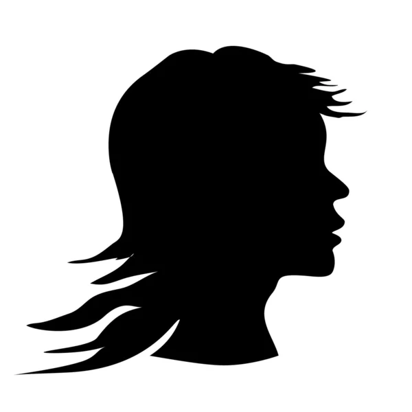 Vector woman silhouette — Stock Vector