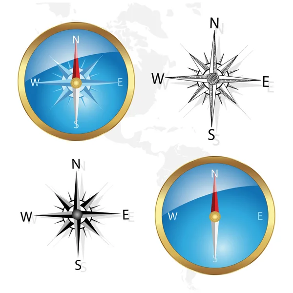 Вектор компас — стоковий вектор