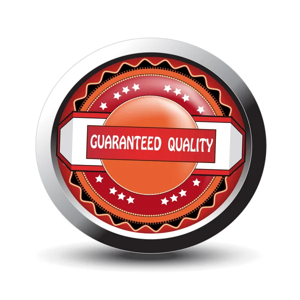 Vector guaranteed quality label — Stock Vector