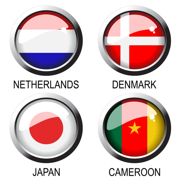 Vector flags (group E) - south africa — Stock Vector