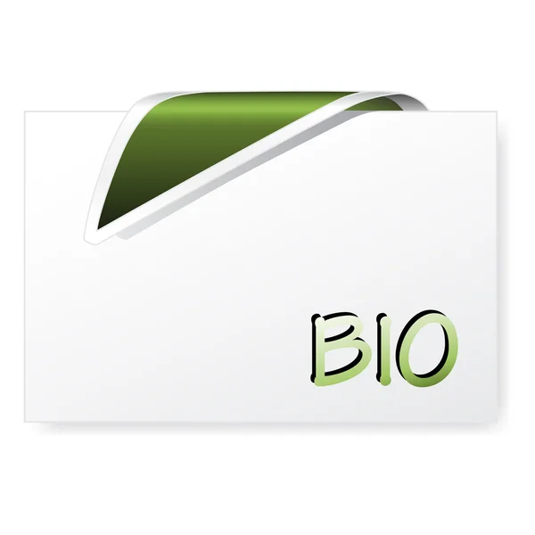 Vector bio card — Stock Vector