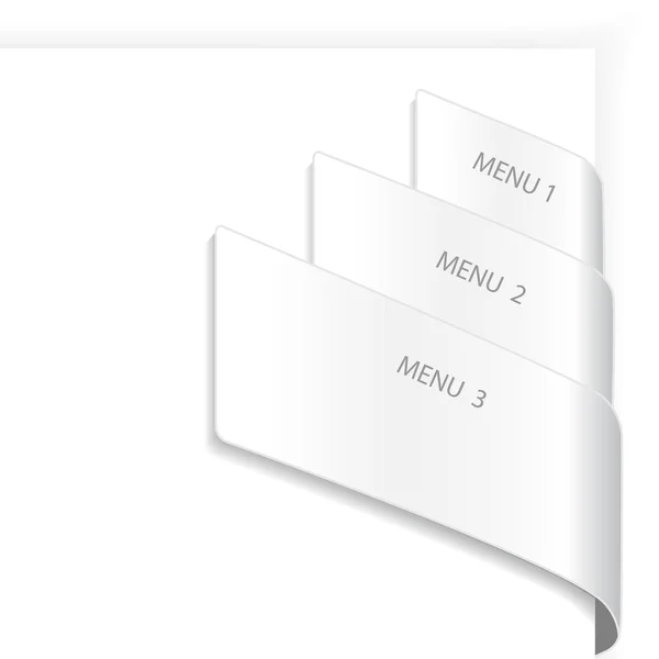 Navigation par menu vectoriel — Image vectorielle