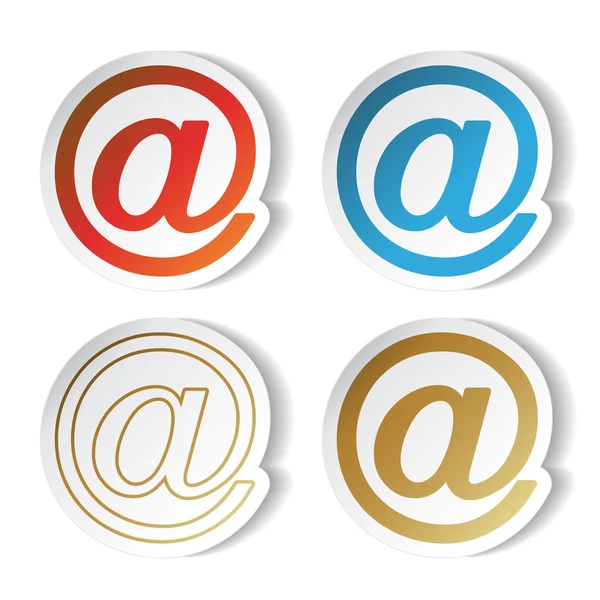 Vector mail stickers — Stockvector