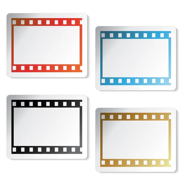 Vector film stickers — Stock Vector