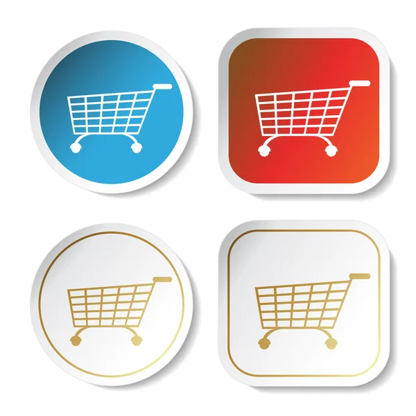 Stickers shopping vectoriel — Image vectorielle