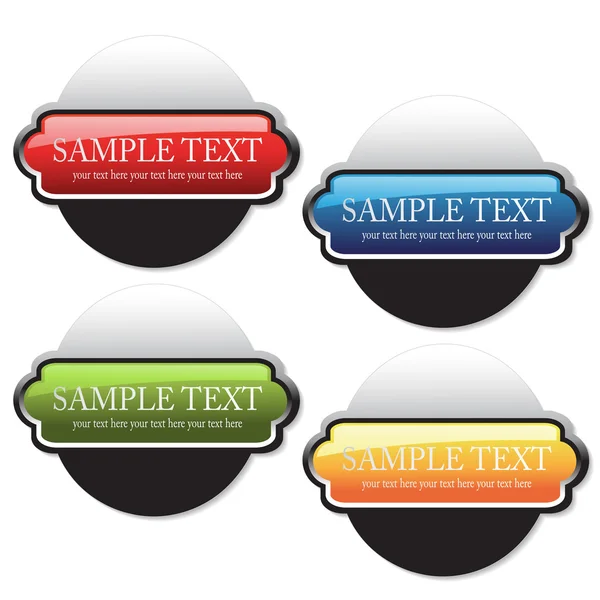 Vector color buttons — Stock Vector
