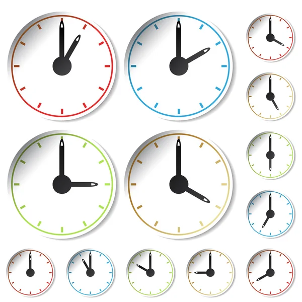 Relógios vetoriais — Vetor de Stock