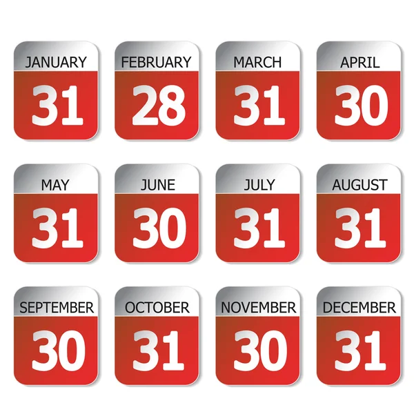 Vector calendars — Stock Vector