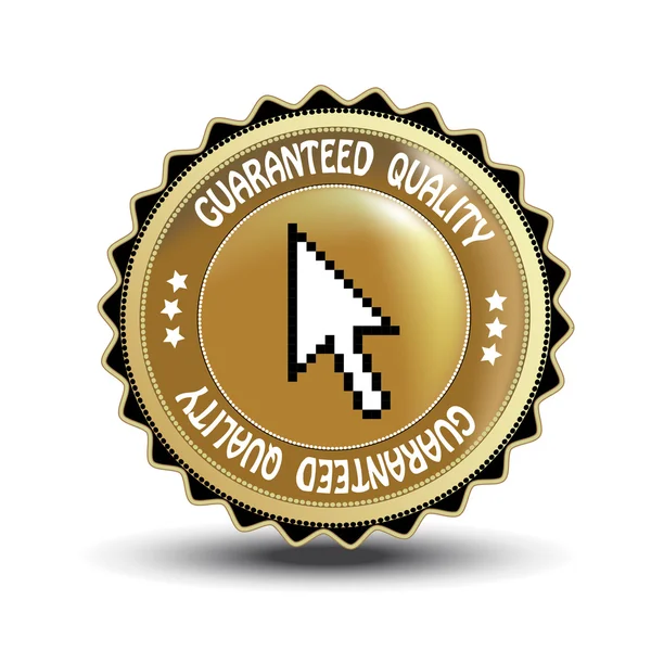 Vektor-Etikett - garantierte Qualität — Stockvektor