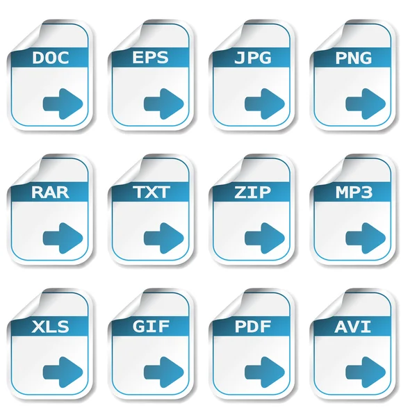 Vector file icons Stock Illustration