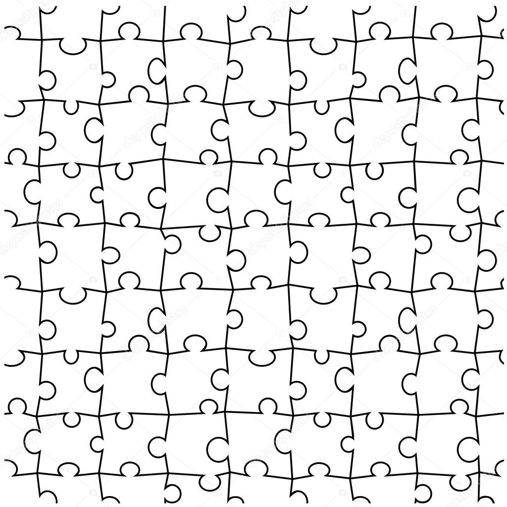 Vector seamless puzzle