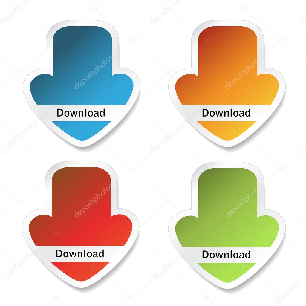 Vector download stickers