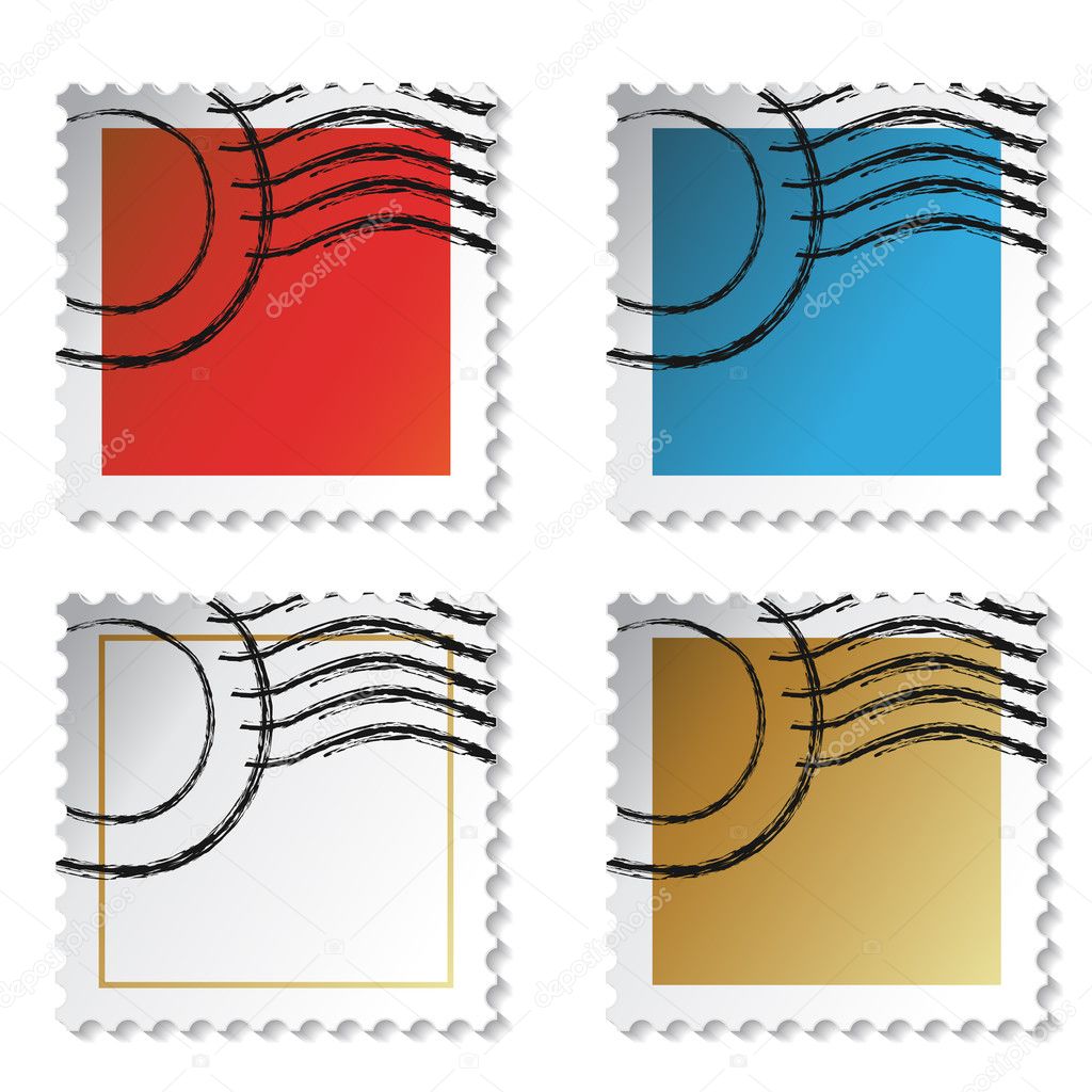 Vector stamp stickers