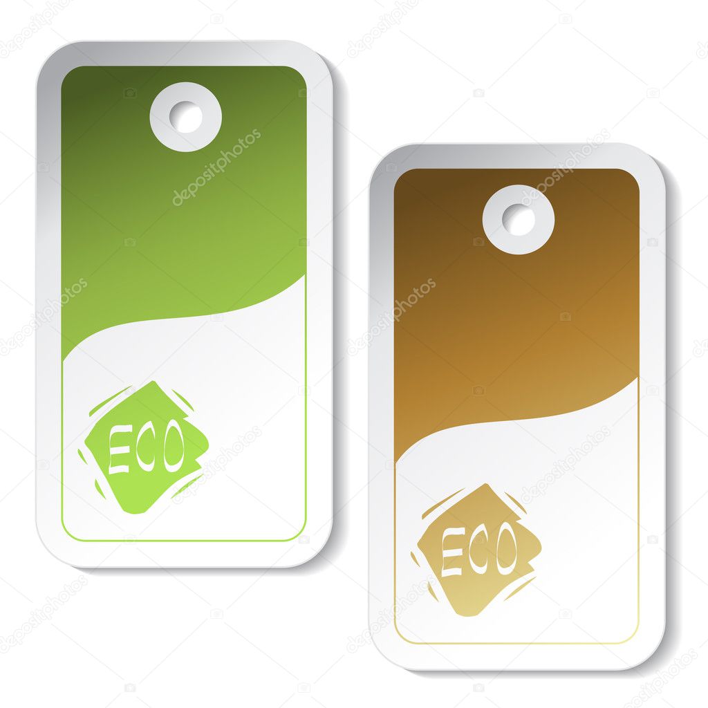 Vector eco stickers