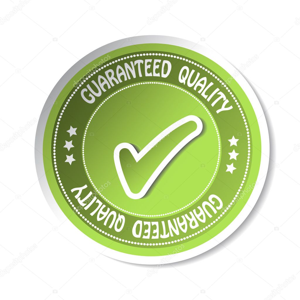 Vector sticker - guaranteed quality