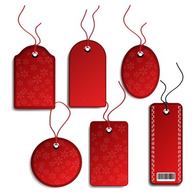 Vector set of tags clipart