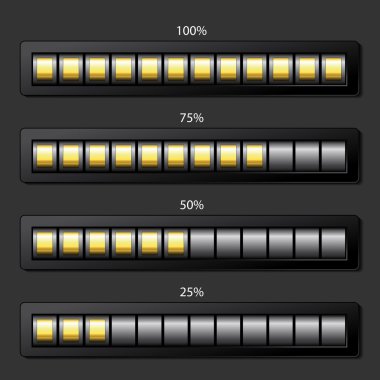 Vector loading templates clipart