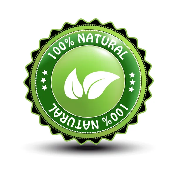 Vector natural label — Stock Vector