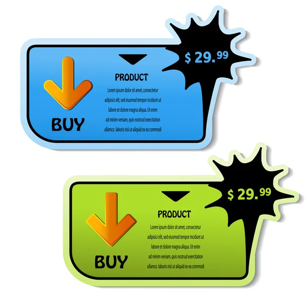 Vektor nakupování bannerů — Stockový vektor