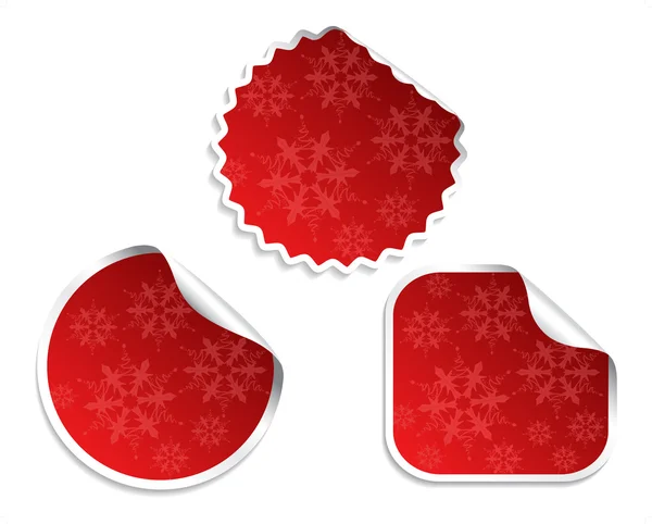 Stickers de Noël vectoriel — Image vectorielle