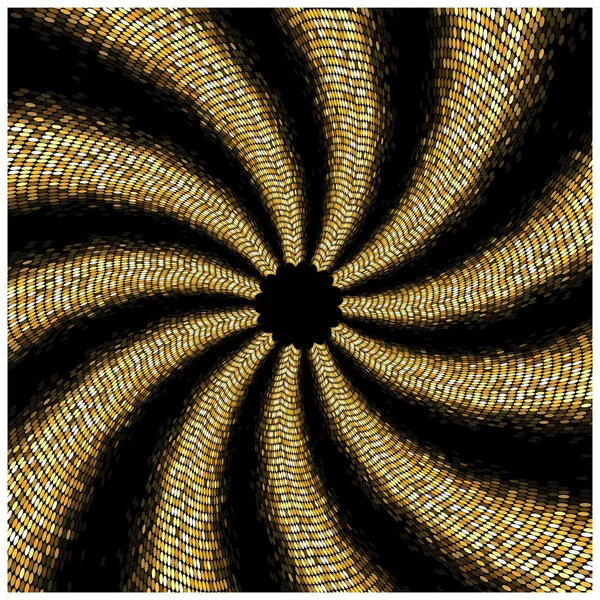 Vecteur tourbillon brillant - fond pointillé — Image vectorielle