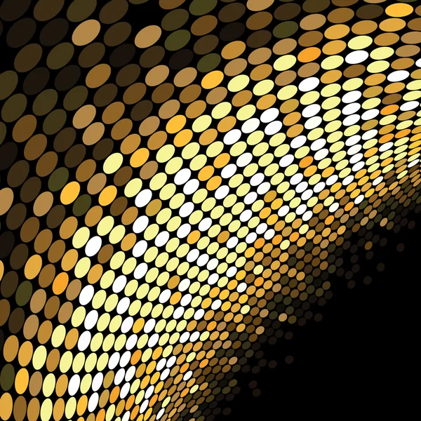 Vecteur d'or fond pointillé — Image vectorielle