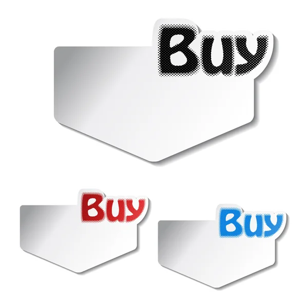 Vector comprar adesivos — Vetor de Stock
