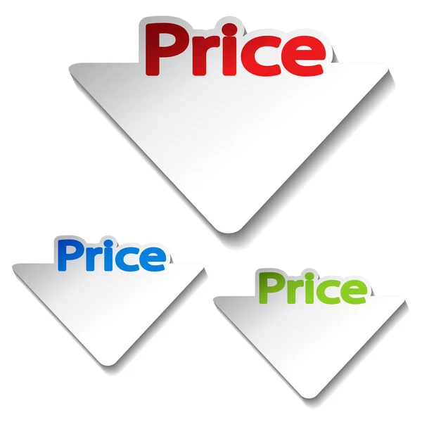 Vector price labels — Stock Vector