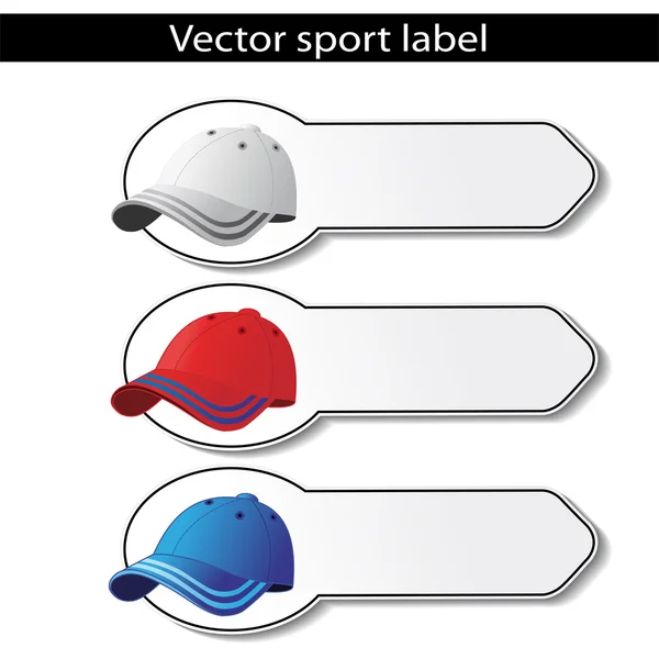 Etiquetas deportivas vectoriales — Vector de stock