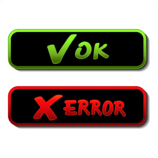 Vektorové oznámení nápisy — Stockový vektor