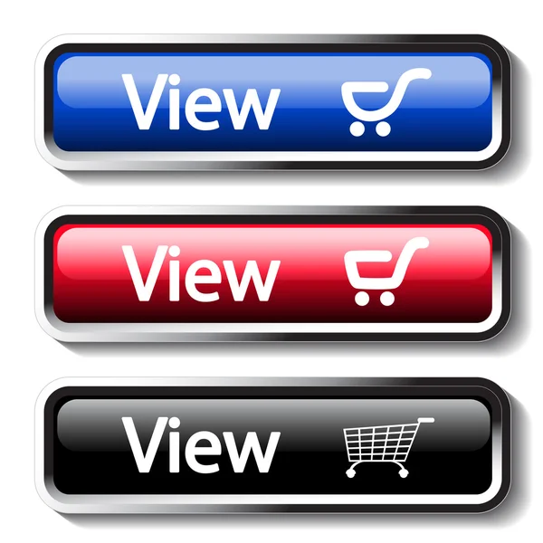Vector conjunto de botones de la tienda — Vector de stock