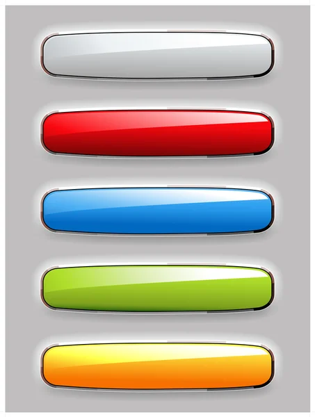 Vector conjunto de botones — Vector de stock