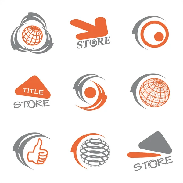 Vector set of logos — Stock Vector