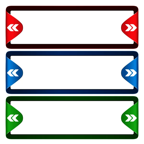 Bandiere vettoriali per foto — Vettoriale Stock