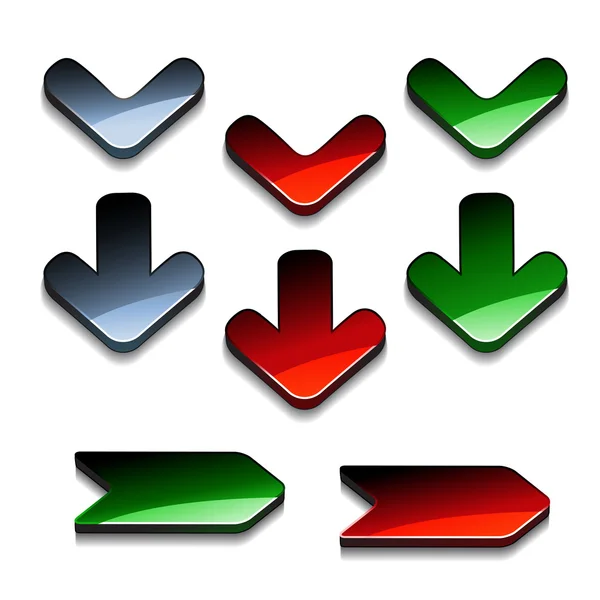 Vector arrow buttons — Stock Vector
