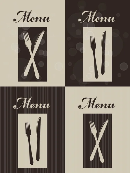 レストラン メニュー - 10 の eps のベクトルを設定 — ストックベクタ