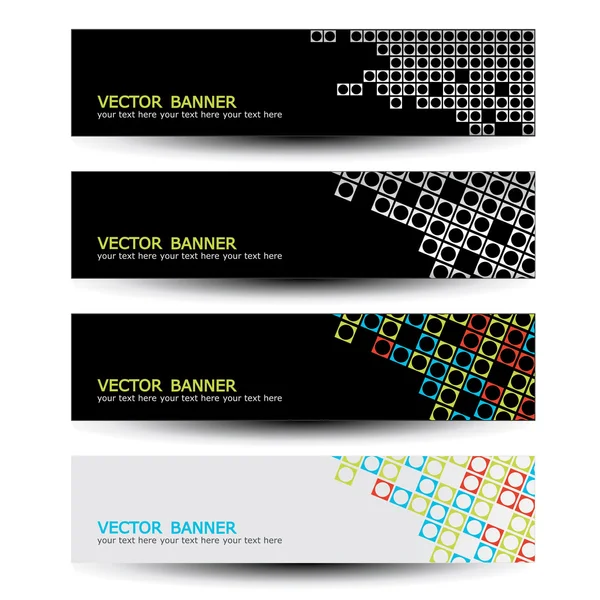 Vector set of headers — Stock Vector