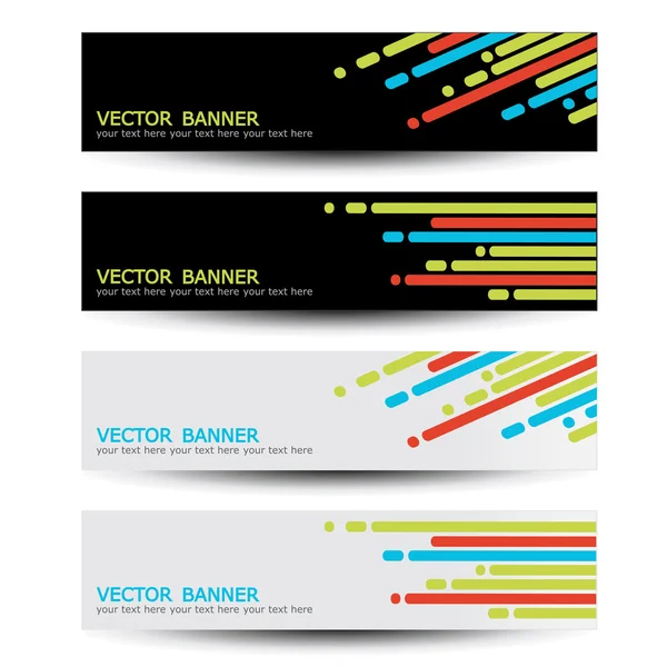Vector set of headers — Stock Vector