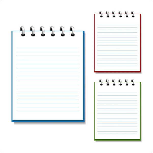 Vector blank open notebook — Stock Vector