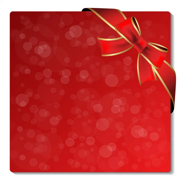 Vector Christmas glitter label with ribbon - EPS 10 — Διανυσματικό Αρχείο
