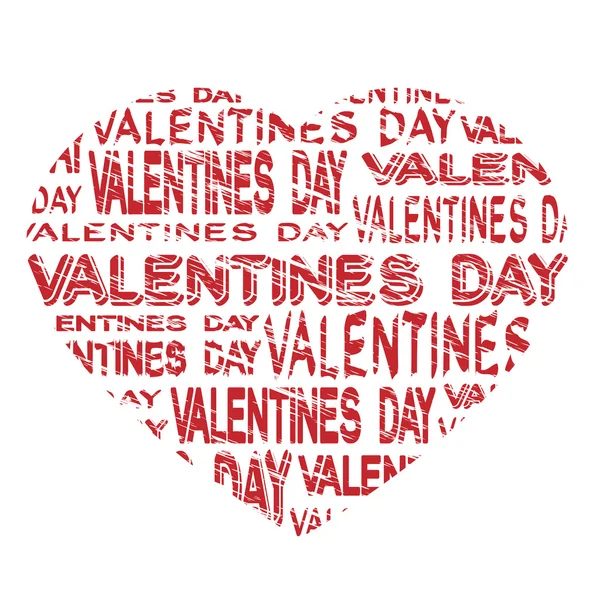 Tableau d'affichage vectoriel - étiquette grunge de la Saint-Valentin — Image vectorielle