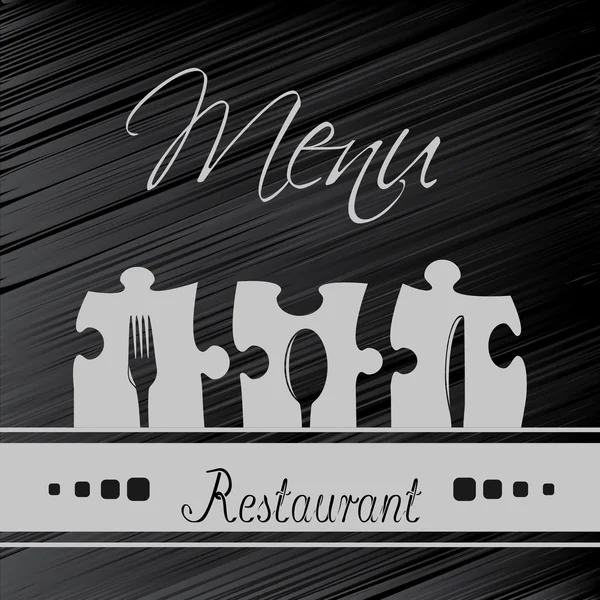 Design del menu del ristorante vettoriale - brochure modello — Vettoriale Stock
