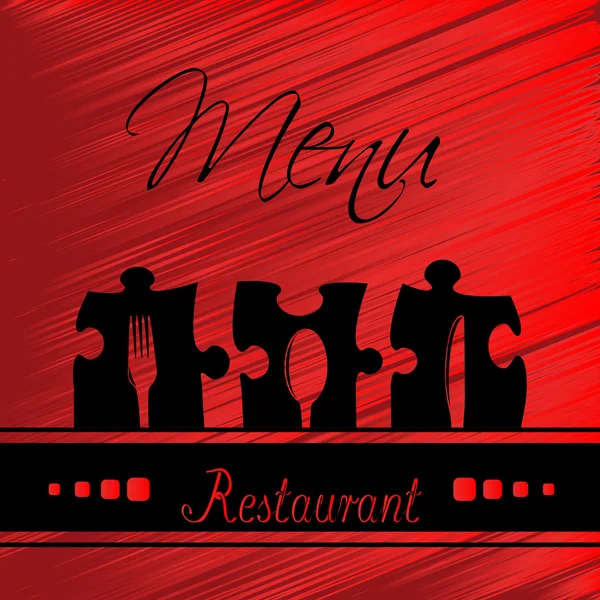 Wektor wygląd menu restauracji - szablon broszura — Wektor stockowy