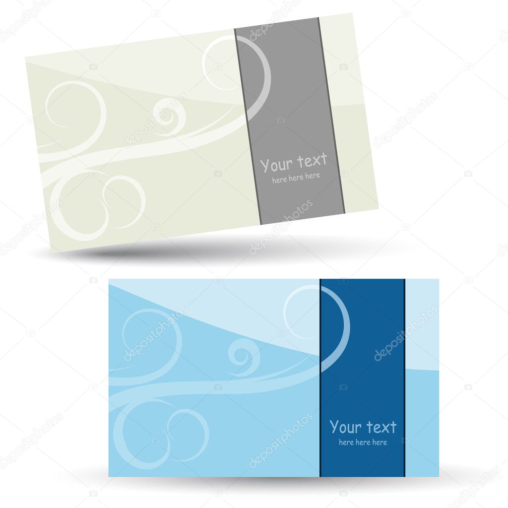 Vector templates of business cards