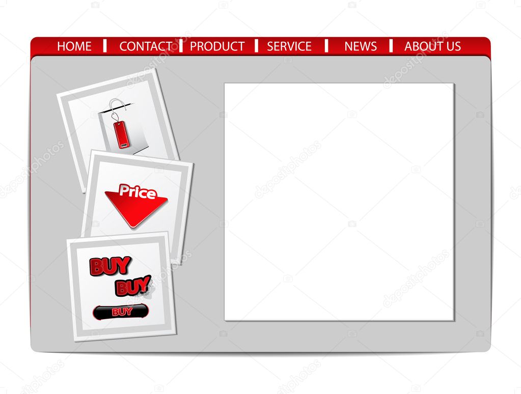 Vector template for web