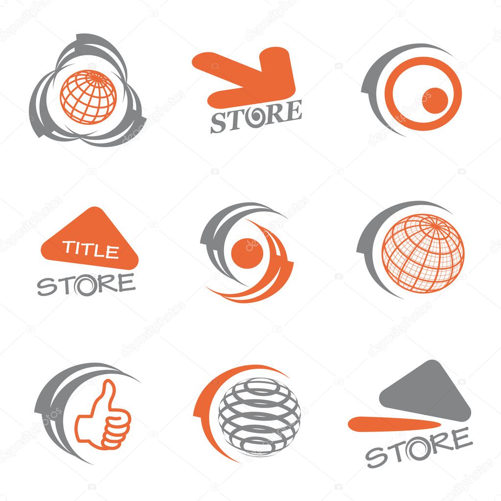 Vector set of logos