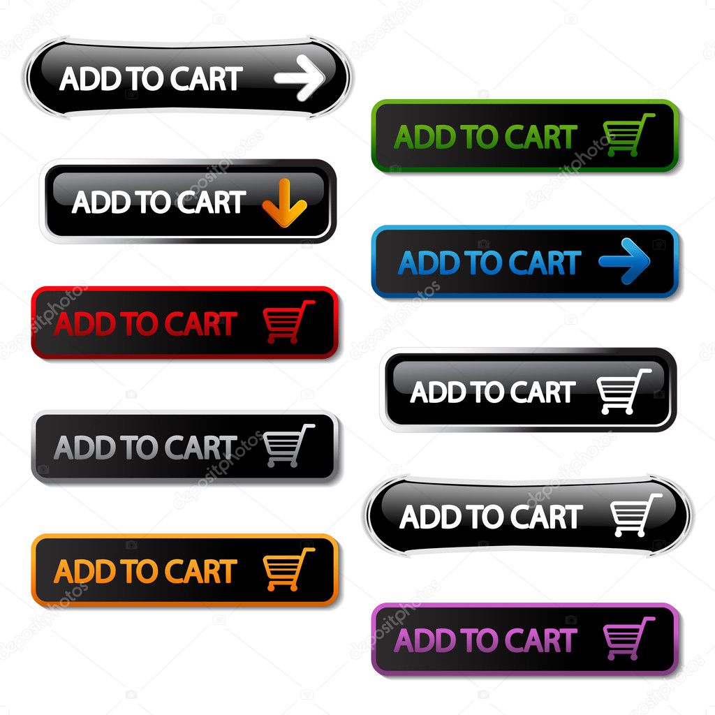 Vector buttons - add to cart